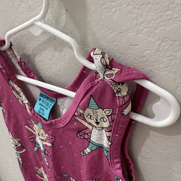 Raspberry Republic Pink Fairy Cats Dungarees Romper - Picture 5 of 8